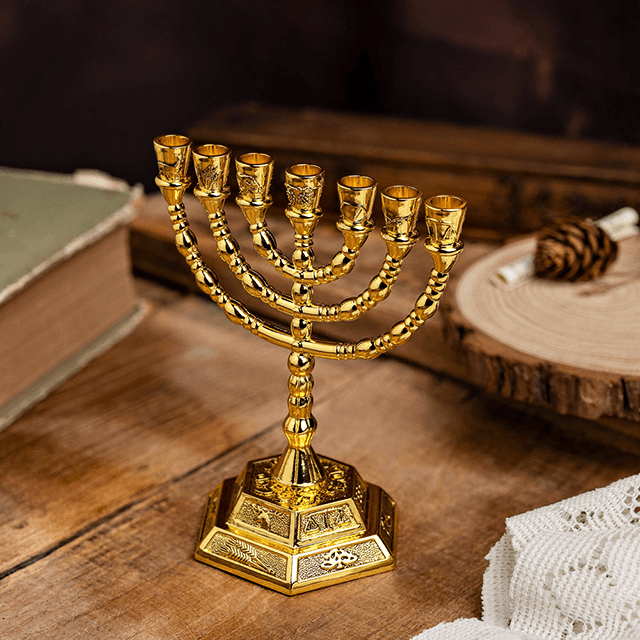 Menorah - Candeliere Ebraico Cristiano - Kannir